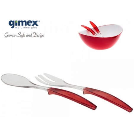 Sztućce sałatkowe czerwone G66433 Gimex - 1