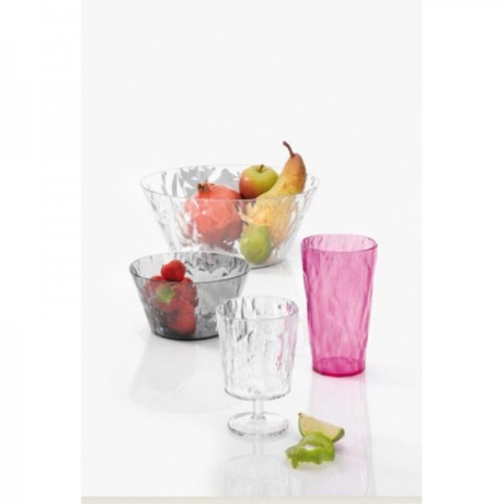 Szklanka 400ml transparentny róż - 4