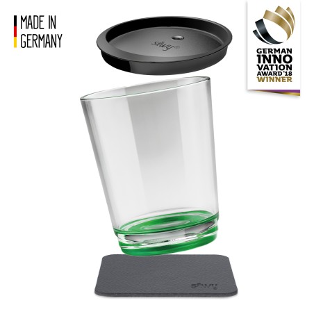 Magnetyczna szklanka z przykrywką Silwy zielona 250 ml 1 szt. Silwy - 1