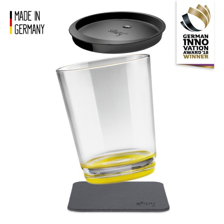 Magnetyczna szklanka z przykrywką Silwy żółta 250 ml 1 szt. Silwy - 1
