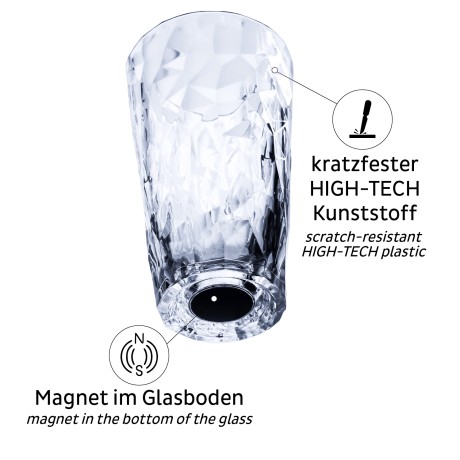 Magnetyczne szklanki do Longdrinka Silwy przezroczyste 300 ml 6 szt. Silwy - 2