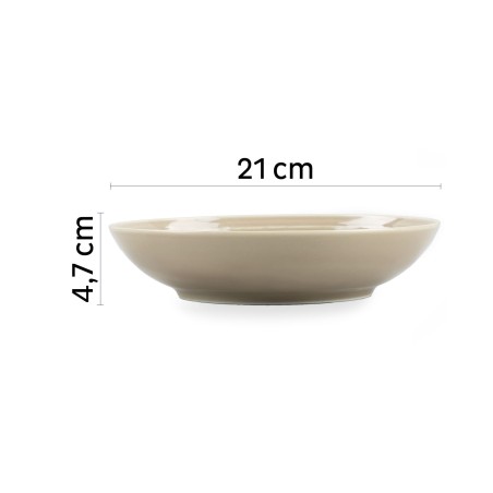 Magnetyczne miski porcelanowe Silwy beżowe 600 ml 2 szt. Silwy - 7