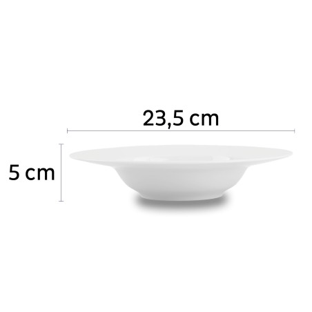 Magnetyczne głębokie talerze porcelanowe Silwy białe 320 ml 2 szt. Silwy - 7