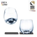 Magnetyczne szklanki do whisky ze szkła Silwy przezroczyste 250 ml 2 szt.
