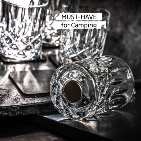 Magnetyczne szklanki do whisky kryształowe Silwy przezroczyste 200 ml 4 szt. Silwy - 6
