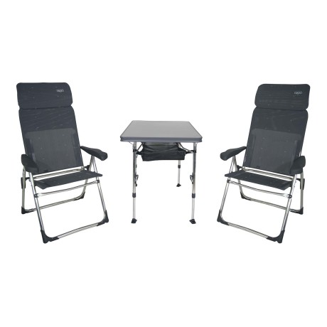 Zestaw CR stół AL213-CT-40 + dwa krzesła Crespo