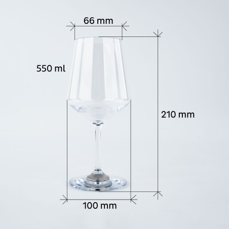 Magnetyczne kieliszki do wina Classic 2 szt. Silwy KO-WI-CL-2