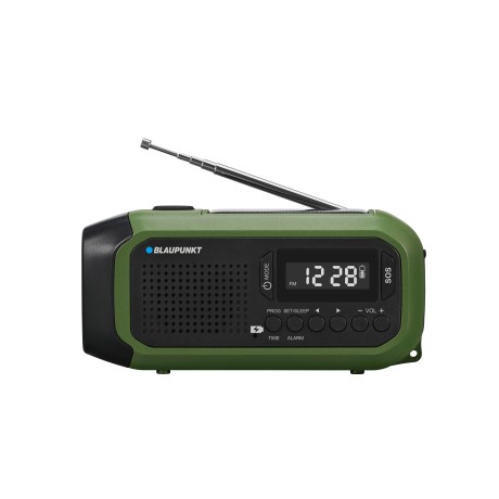 Radio z tunerem cyfrowym, lamką, alarmem SOS, z panelem słonecznym i powerbankiem Blaupunkt ER20