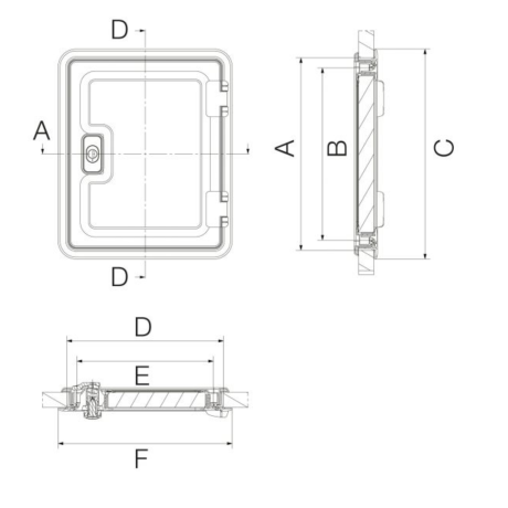 Klapa serwisowa 700x405 mm-3