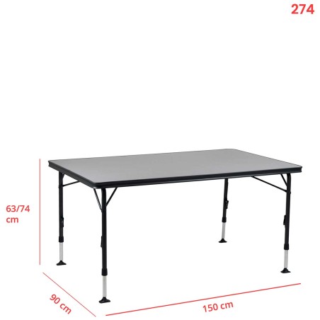 Stół CR AP/274 szaro-czarny 150x90cm Crespo 1151420