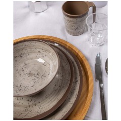 Zestaw obiadowy Halo beżowy 12el. melamina 6181394 Bo-Camp - zdjęcie dodatkowe nr. 2