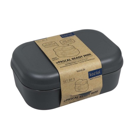 Lunchbox Pascal ready mini nature Ash grey Koziol K7151701