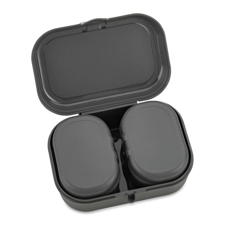 Lunchbox Pascal ready mini nature Ash grey Koziol K7151701