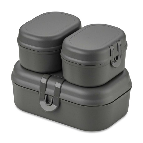 Lunchbox Pascal ready mini nature Ash grey Koziol K7151701