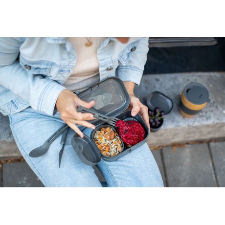 Lunchbox Pascal ready mini nature Ash grey Koziol K7151701