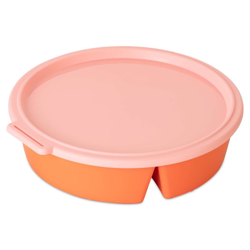 Pojemnik z pokrywka NORA 1.1L strong coral/sweet pink Koziol K8374266 - zdjęcie główne