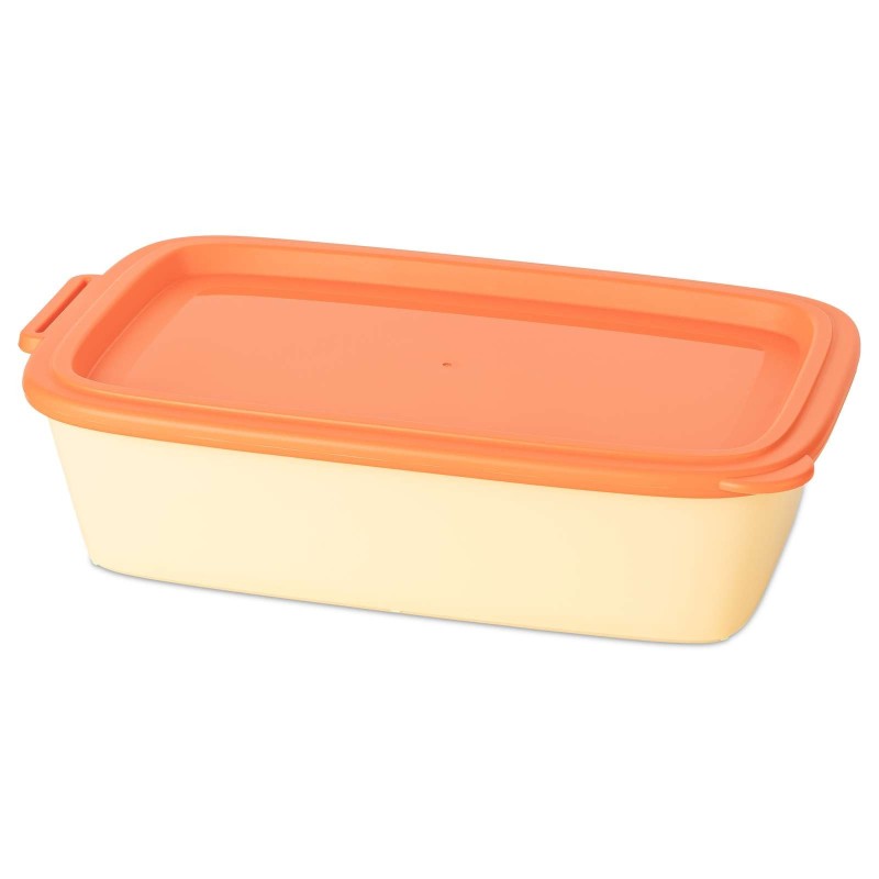 Pojemnik z pokrywka NORA 1.4L sweet yellow/ strong coral Koziol K8375263 - zdjęcie główne
