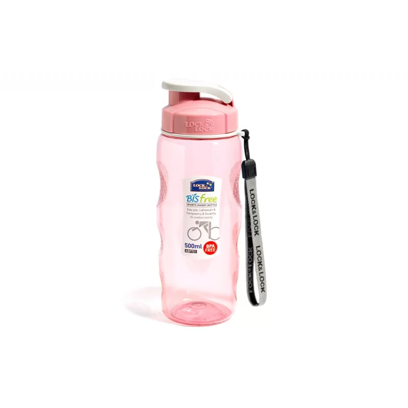 Butelka sportowa 500 ml - różowa, Tritan LocknLock ABF721P Butelka sportowa 500 ml - różowa, Tritan LocknLock ABF721P