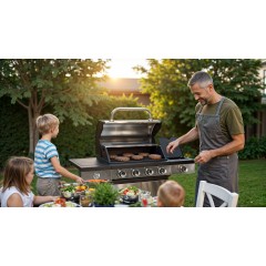 Grill gazowy z 4 palnikami + palnikiem bocznym Blaupunkt GG401 - zdjęcie dodatkowe nr. 5