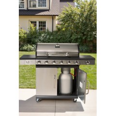 Grill gazowy 6 palników + palnik boczny, żeliwny ruszt Blaupunkt GG601 - zdjęcie dodatkowe nr. 2