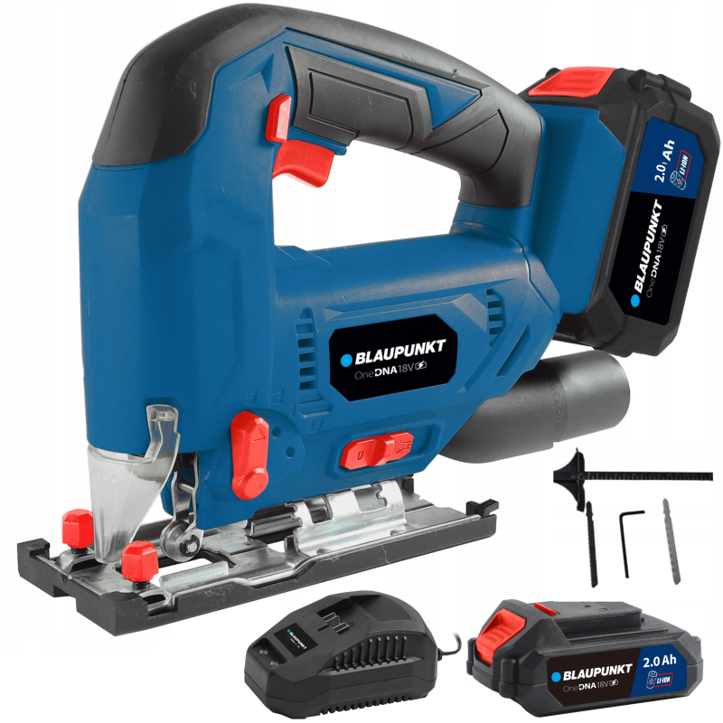 Wyrzynarka akumulatorowa ZESTAW Aku Ładowarka 2700 obr 20 mm skok BLAUPUNKT CJ5010 - zdjęcie główne