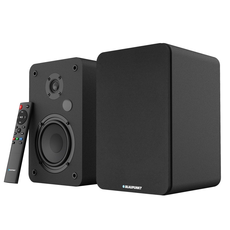 [OUTLET] Zestaw 2 szt. głośników półkowych czarnych RMS 50 W Blaupunkt BS50BK - zdjęcie główne