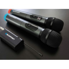 [OUTLET] Mikrofon podwójny UHF bezprzewodowy karaoke Blaupunkt WM60UDB - zdjęcie dodatkowe nr. 1