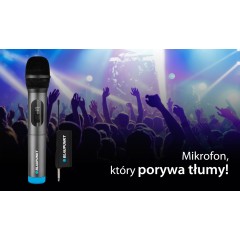 [OUTLET] Mikrofon podwójny UHF bezprzewodowy karaoke Blaupunkt WM60UDB - zdjęcie dodatkowe nr. 6