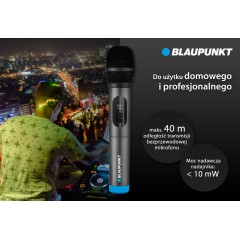 [OUTLET] Bezprzewodowy mikrofon karaoke Blaupunkt WM40U - zdjęcie dodatkowe nr. 4