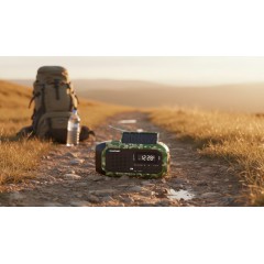 Radio alarmowe FM LED SOS SOLAR Dynamo Power Bank Blaupunkt ER20GC SURVIVAL - zdjęcie dodatkowe nr. 2