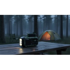 Radio alarmowe FM LED SOS SOLAR Dynamo Power Bank Blaupunkt ER20GC SURVIVAL - zdjęcie dodatkowe nr. 3