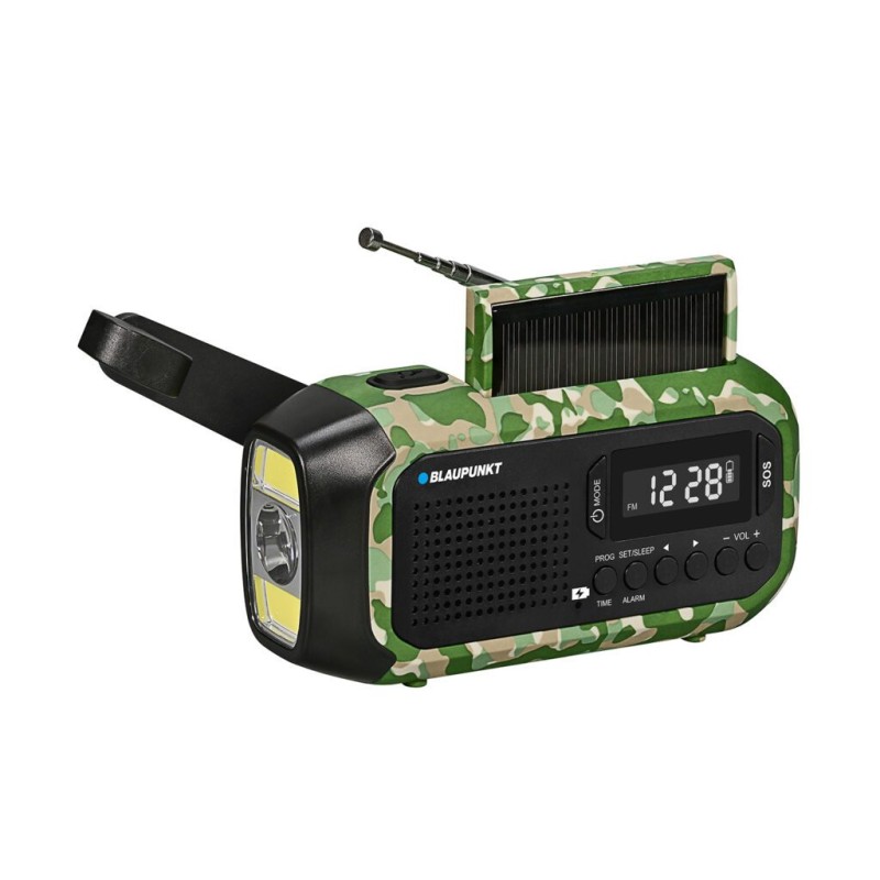 Radio alarmowe FM LED SOS SOLAR Dynamo Power Bank Blaupunkt ER20GC SURVIVAL - zdjęcie główne