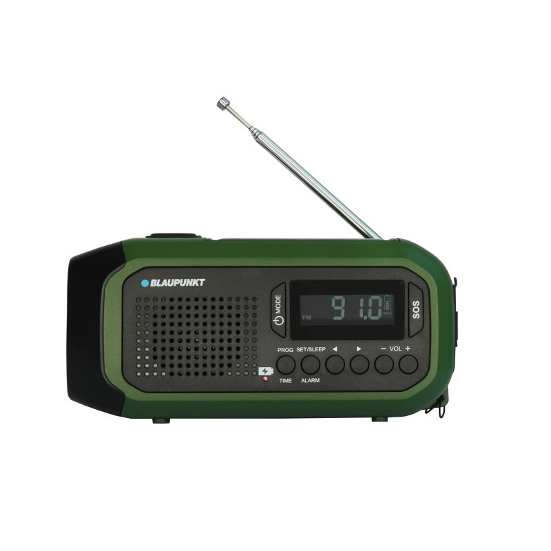 Radio alarmowe FM LED SOS SOLAR Dynamo Power Bank Blaupunkt ER20GR SURVIVAL - zdjęcie główne