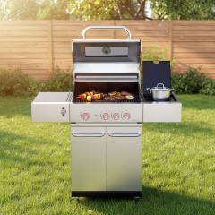 Grill gazowy 3 PALNIKI + BOCZNY Blaupunkt GG321 - główne zdjęcie