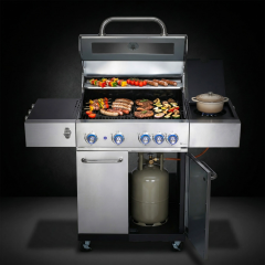 Grill Gazowy 4 PALNIKI + Boczny GG421 Blaupunkt - zdjęcie dodatkowe nr. 6
