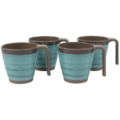 Zestaw 4 kubków Halo Aqua 300 ml Bo-Camp 6181434