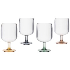 Zestaw czterech kieliszków Pastel Collection Bo-Camp 6101409