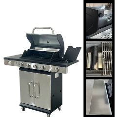 Grill gazowy z 4 palnikami + palnikiem bocznym Blaupunkt GG401 - zdjęcie dodatkowe nr. 1