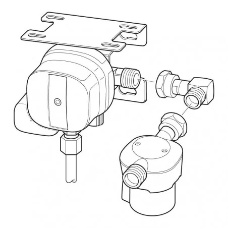 Reduktor Duo Control CS vertical 30mbar. 309-605