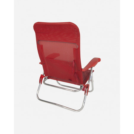 Krzesło plażowe czerwone AL/205 1149301 Crespo - 4