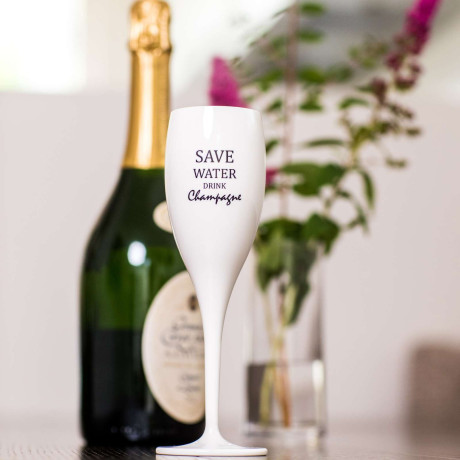 Kieliszek do szampana z napisem Save water drink Champagne Koziol K3436525 Koziol - 2