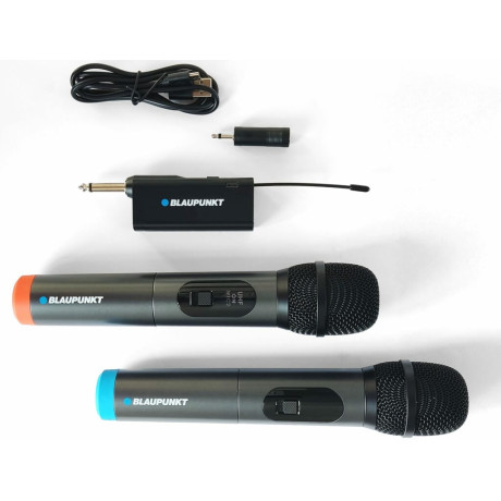 Mikrofon podwójny UHF bezprzewodowy karaoke Blaupunkt WM60UDB Blaupunkt - 3