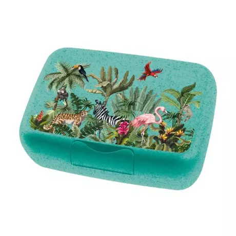 Lunch Box JUNGLE turkusowy...