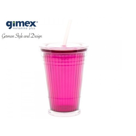 Kubek ze słomką fioletowy Gimex G66272 Gimex - 2