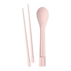 Zestaw sztućców do sushi 3el. organic pink K4032669  - 1