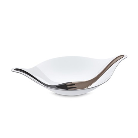 Misa sałatkowa 4,5L ze sztućcami czarno-brązowymi K3691103 - 1